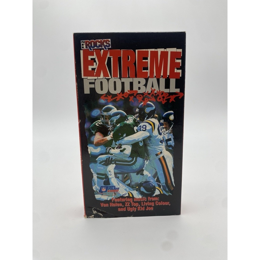 1993 VHS NFL Rocks Extreme Football‎ + Music